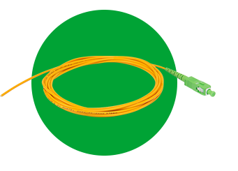 A extenso de fibra ptica simplex  utilizada para ligaes entre dois pontos pticos.