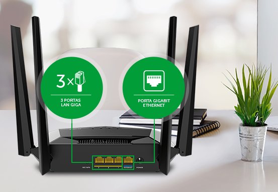 Praticidade e qualidade para conexes Wi-Fi e tambm cabeadas