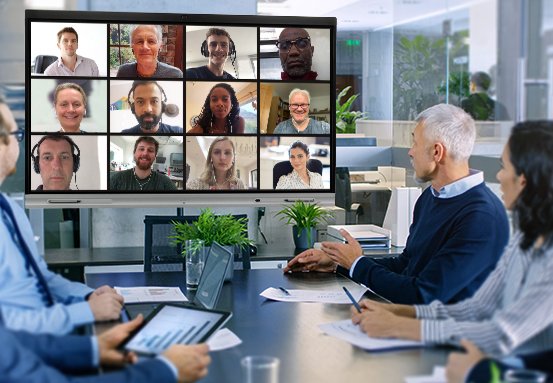 Ideal para reunies virtuais e videoconferncias