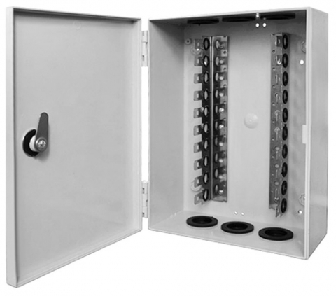 caixa de distribuicao indoor para 10 blocos m10 - seccon