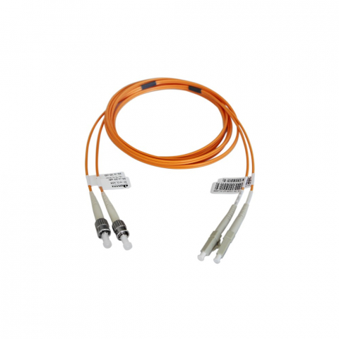 cdm cordao optico duplex mm om1 5m lc-upc lc-upc 62.5/125 2mm laranja - fibracem