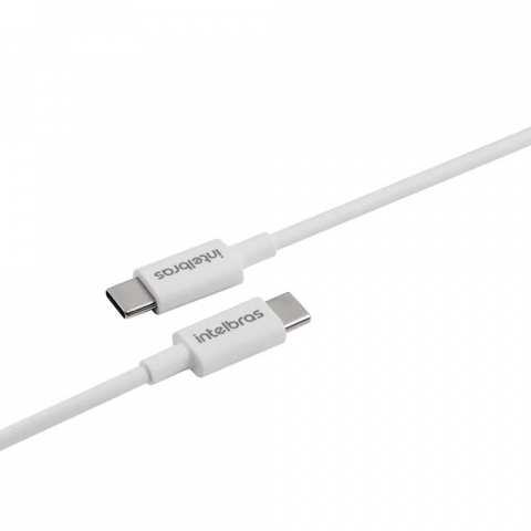 Cabo USB-C - USB-C 1,2m PVC branco EUCC 12PB - Intelbras
