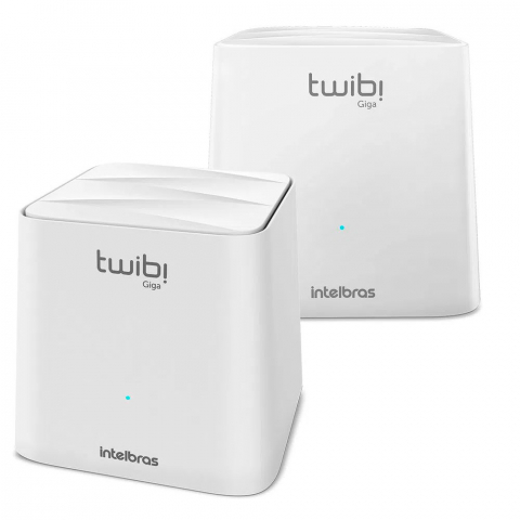 kit 2 unidades roteador twibi giga wi-fi 5 mesh - intelbras