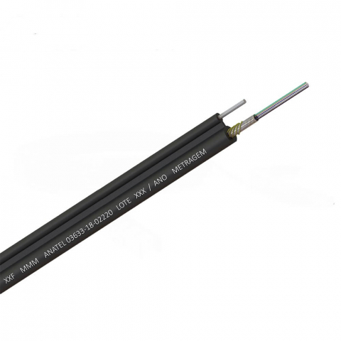 cabo optico drop f8 fit 8 fibras cog - fibracem