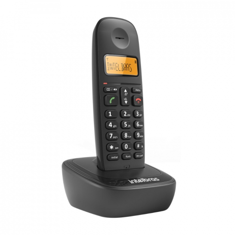 telefone sem fio digital ts 2510 preto - intelbras