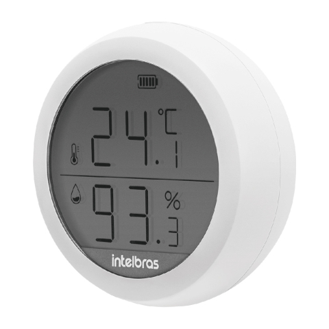 sensor de temperatura e umidade izy smart ist 1001 - intelbras