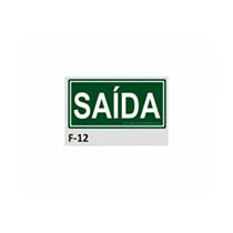 PLACA DE IDENTIFICAO - SADA  F-12 12X23CM