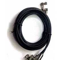 cabo coaxial para e1 com conectores  (par) 3m - maxipro