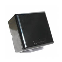 caixa organizadora de sobrepor 8x8x5cm parafuso black - ls metal nobre