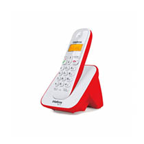 telefone sem fio digital intelbras ts 3110 vermelho
