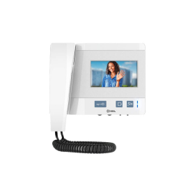 video porteiro class monitor 4.3 pol branco - hdl