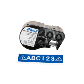 etiqueta bmp41 para cabos e patch panel 25.40mm x 7.62m branco no azul - brady