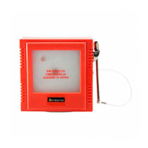 caixa de emergncia com acionador automatiza quebra vidro vermelha