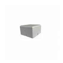 caixa organizadora de sobrepor 8x8x5cm branco fechamento com parafuso - ls metal