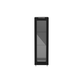 rack de piso 44u x 1070mm rpd 4417 com porta acrlico desmontvel preto - intelbras