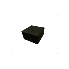 caixa organizadora de sobrepor 8x8x5 preta premium - soul tecnologia
