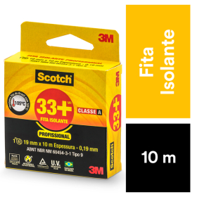 fita isolante scoth 33+ 19mmx10m - 3m