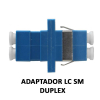 adaptador optico lc duplex sm azul (ri)