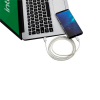 Cabo USB-C - USB-C 1,5m nylon branco EUCC 15NB - Intelbras